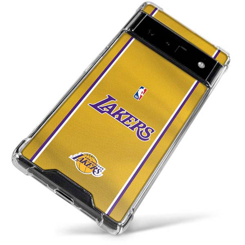 NBA Los Angeles Lakers Jersey Google Pixel 6 Clear Case